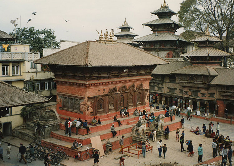 Plaza Durbar Katmandu antes