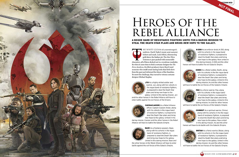 Star Wars Rogue One personajes